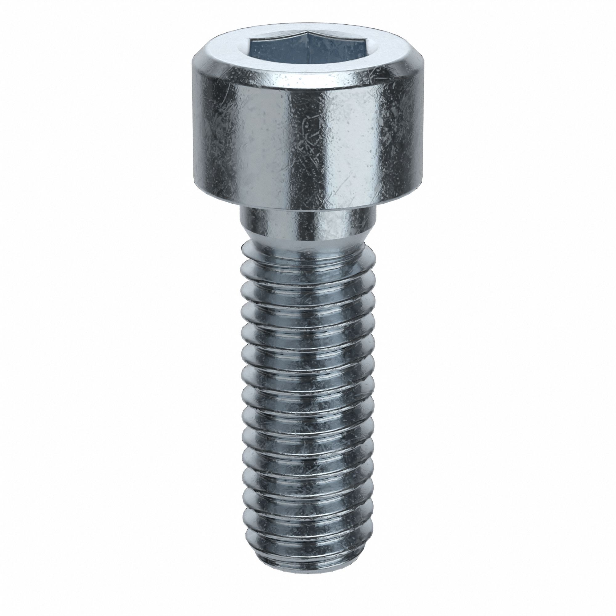 Socket Head Cap Screw: M6x1.00 Thread Size, 18 mm Lg, Std, Zinc Plated, Alloy Steel, 100 PK