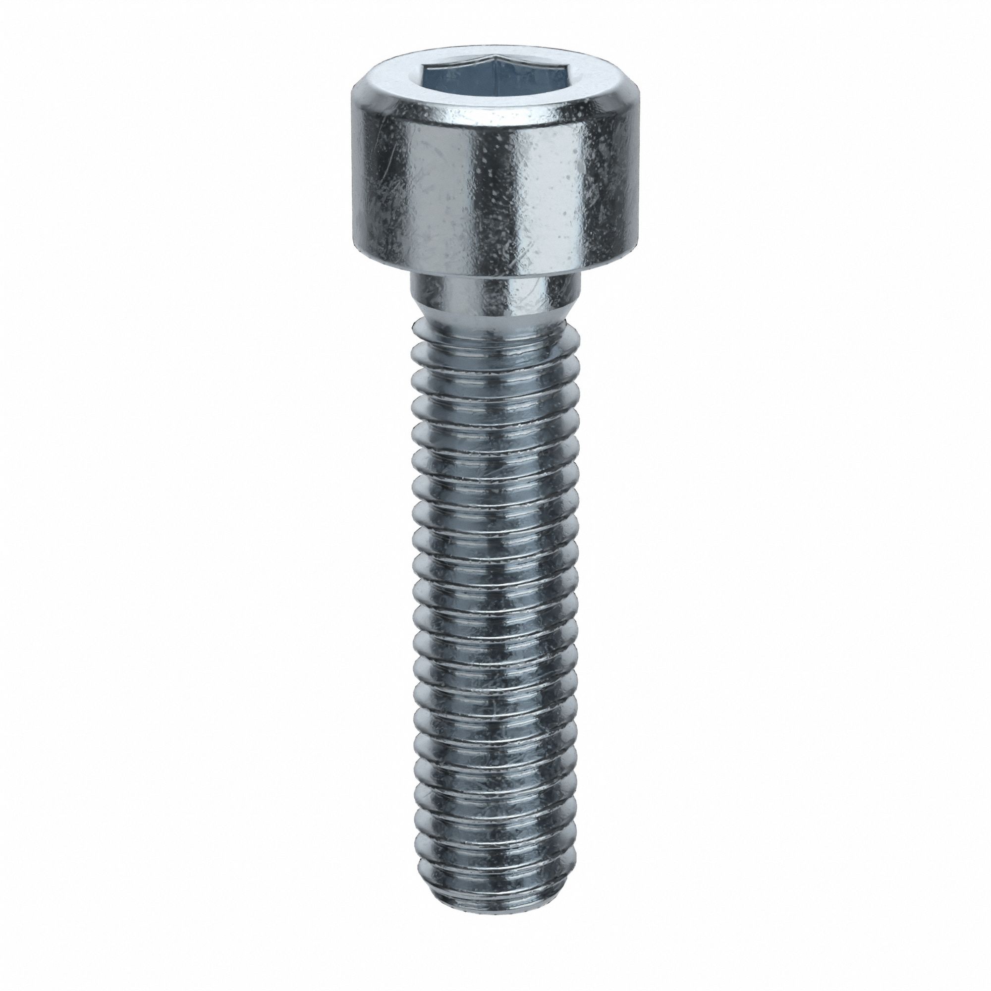 Socket Head Cap Screw: M6x1.00 Thread Size, 25 mm Lg, Std, Zinc Plated, Alloy Steel, 100 PK