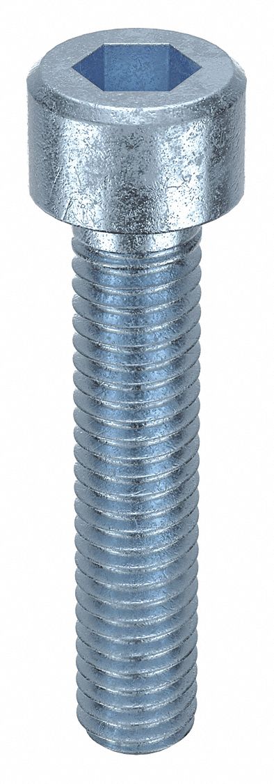 Socket Head Cap Screw: M6x1.00 Thread Size, 30 mm Lg, Std, Zinc Plated, Alloy Steel, 100 PK