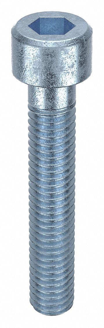 Socket Head Cap Screw: M6x1.00 Thread Size, 35 mm Lg, Std, Zinc Plated, Alloy Steel, 100 PK