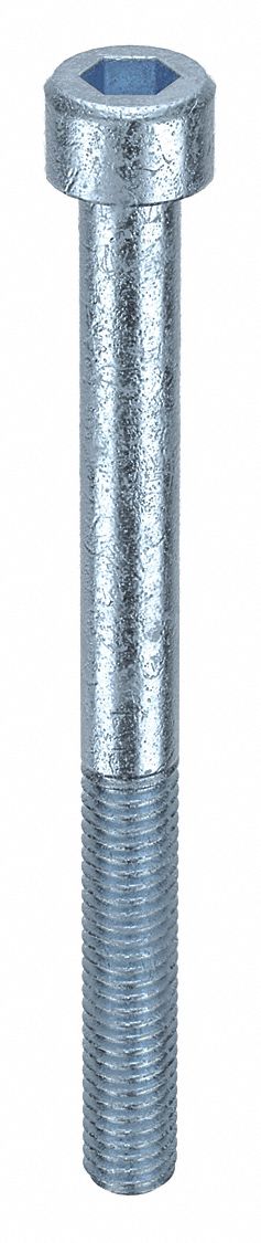 Socket Head Cap Screw: M6x1.00 Thread Size, 70 mm Lg, Std, Zinc Plated, Alloy Steel, 100 PK