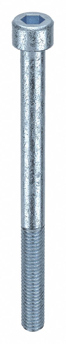 Socket Head Cap Screw: M6x1.00 Thread Size, 80 mm Lg, Std, Zinc Plated, Alloy Steel, 50 PK