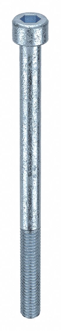 Socket Head Cap Screw: M6x1.00 Thread Size, 90 mm Lg, Std, Zinc Plated, Alloy Steel, 50 PK