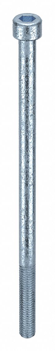 Socket Head Cap Screw: M6x1.00 Thread Size, 120 mm Lg, Std, Zinc Plated, Alloy Steel, 50 PK