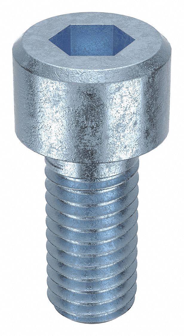 SOCKET HEAD CAP SCREW, M8-1.25 THREAD, 18MM L, STANDARD, ZINC PLATED, STEEL, CLASS 8, 100 PK