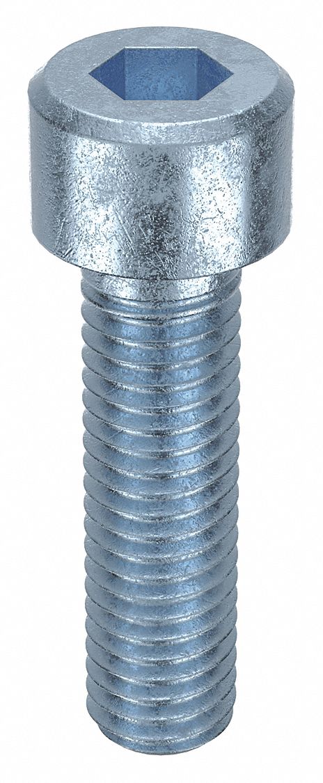 Socket Head Cap Screw: M8x1.25 Thread Size, 30 mm Lg, Std, Zinc Plated, Alloy Steel, 100 PK
