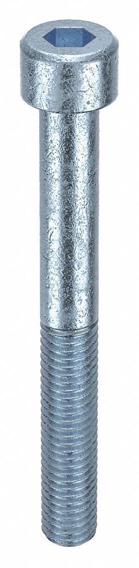 Socket Head Cap Screw: M8x1.25 Thread Size, 70 mm Lg, Std, Zinc Plated, Alloy Steel, 100 PK