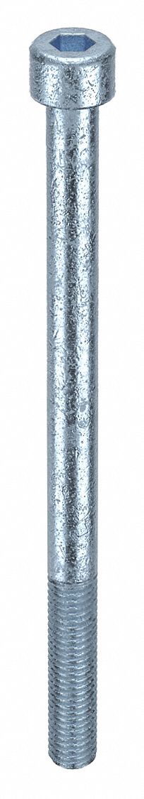 Socket Head Cap Screw: M8x1.25 Thread Size, 120 mm Lg, Std, Zinc Plated, Alloy Steel, 50 PK