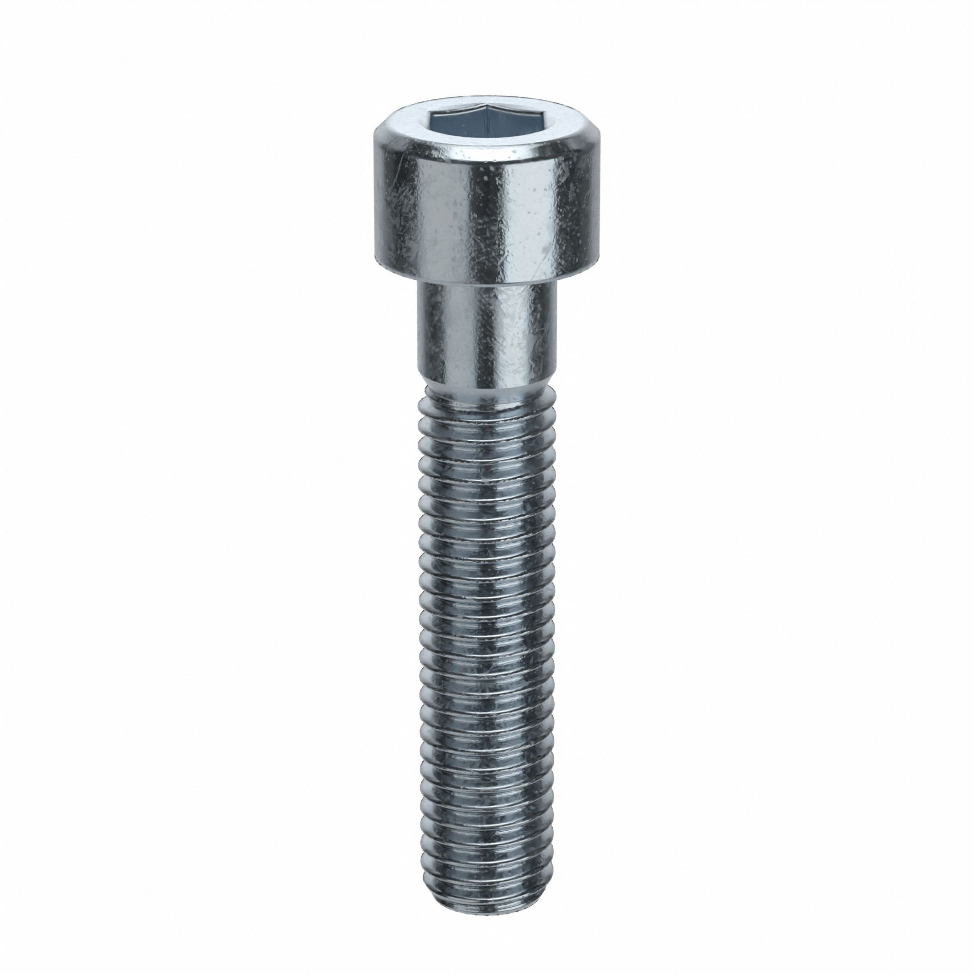 Socket Head Cap Screw: M10x1.50 Thread Size, 50 mm Lg, Std, Zinc Plated, Alloy Steel, 50 PK