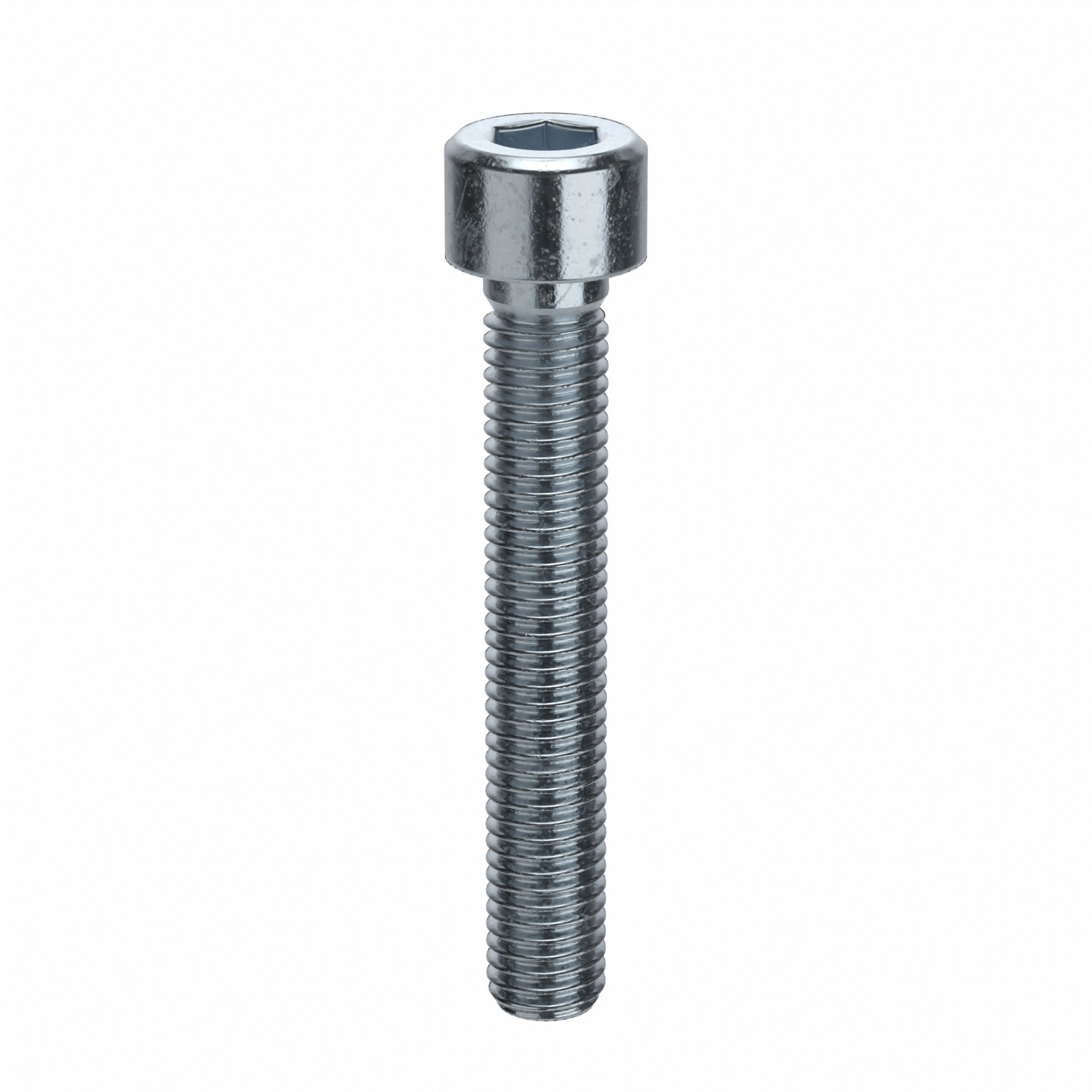 Socket Head Cap Screw: M10x1.50 Thread Size, 65 mm Lg, Std, Zinc Plated, Alloy Steel, 50 PK