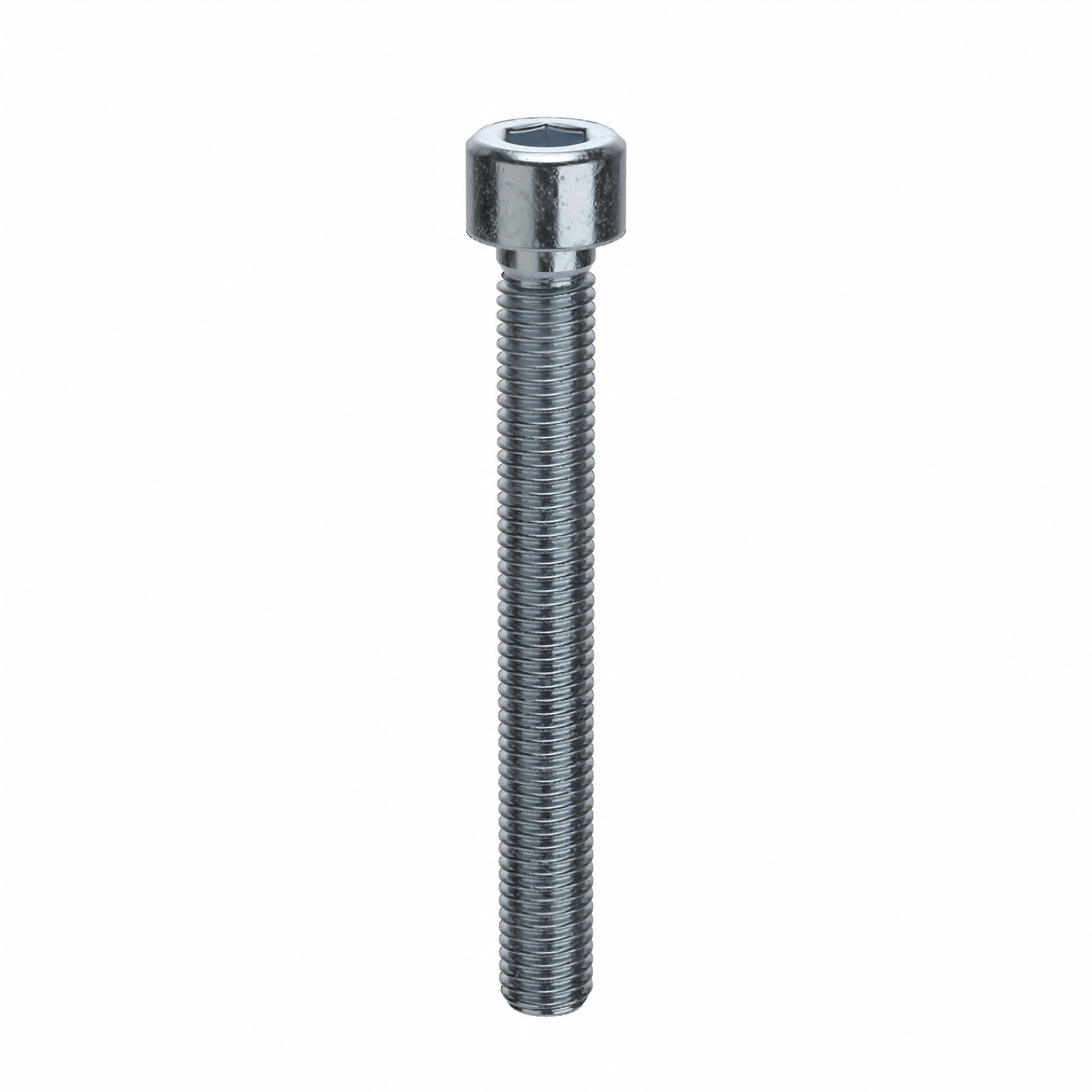 Socket Head Cap Screw: M10x1.50 Thread Size, 85 mm Lg, Std, Zinc Plated, Alloy Steel, 50 PK