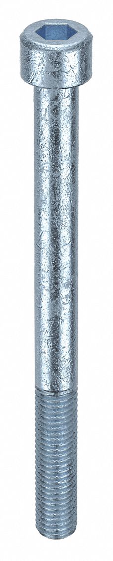 Socket Head Cap Screw: M10x1.50 Thread Size, 120 mm Lg, Std, Zinc Plated, Alloy Steel, 25 PK