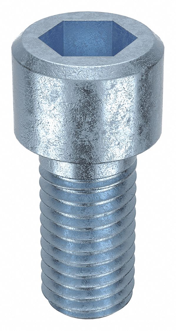 SOCKET HEAD CAP SCREW, M12-1.75 THREAD, 25MM L, STANDARD, ZINC PLATED, STEEL, CLASS 8, 50 PK