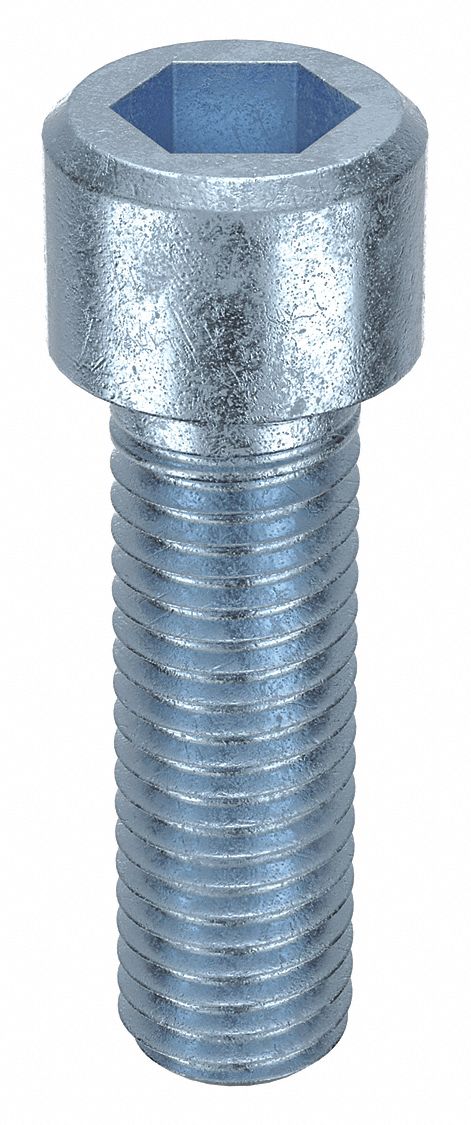 Socket Head Cap Screw: M12x1.75 Thread Size, 40 mm Lg, Std, Zinc Plated, Alloy Steel, 50 PK