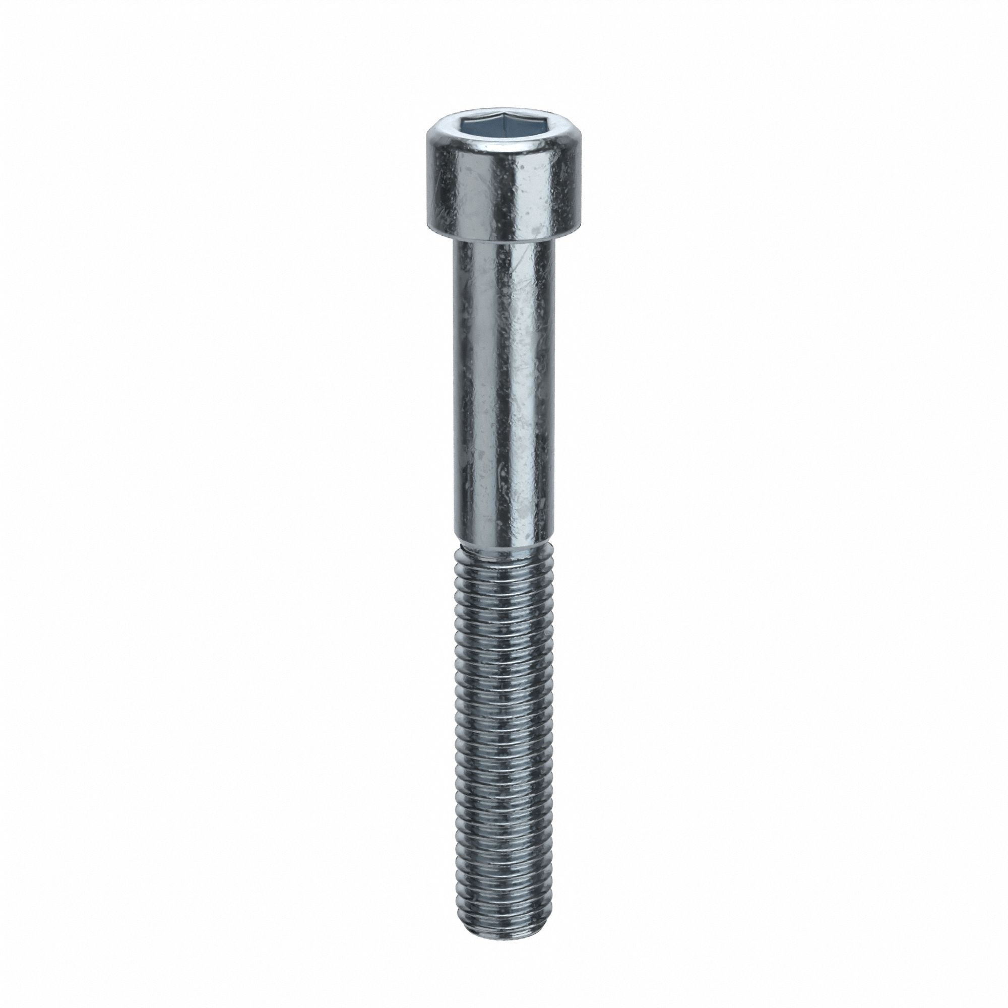 Socket Head Cap Screw: M12x1.75 Thread Size, 90 mm Lg, Std, Zinc Plated, Alloy Steel, 25 PK