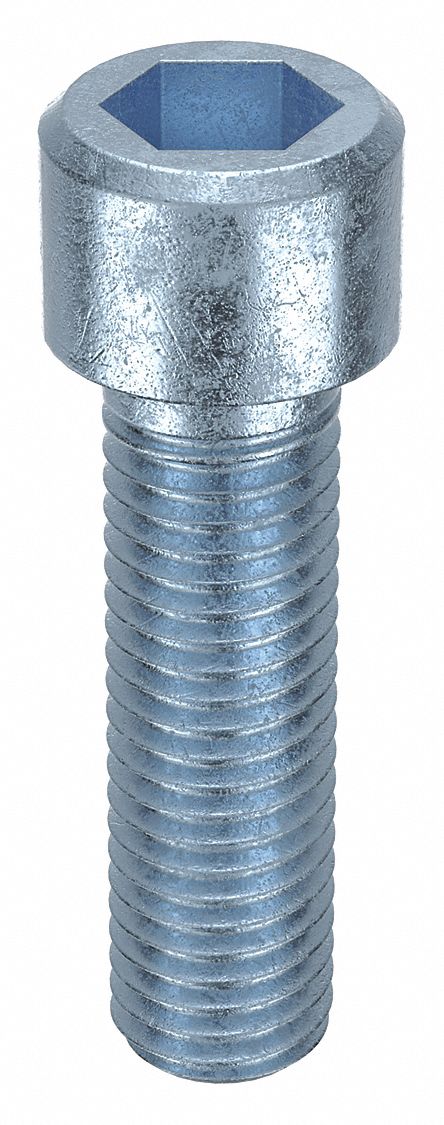 Socket Head Cap Screw: M14x2.00 Thread Size, 50 mm Lg, Std, Zinc Plated, Alloy Steel, 25 PK