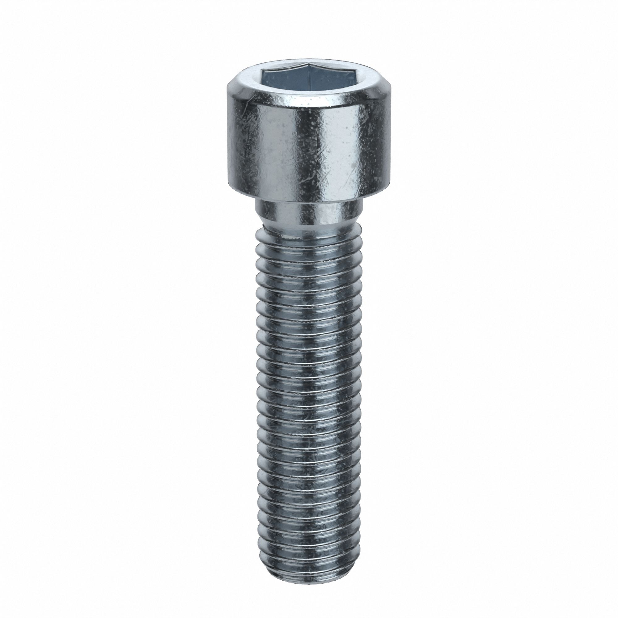 Socket Head Cap Screw: M14x2.00 Thread Size, 55 mm Lg, Std, Zinc Plated, Alloy Steel, 25 PK
