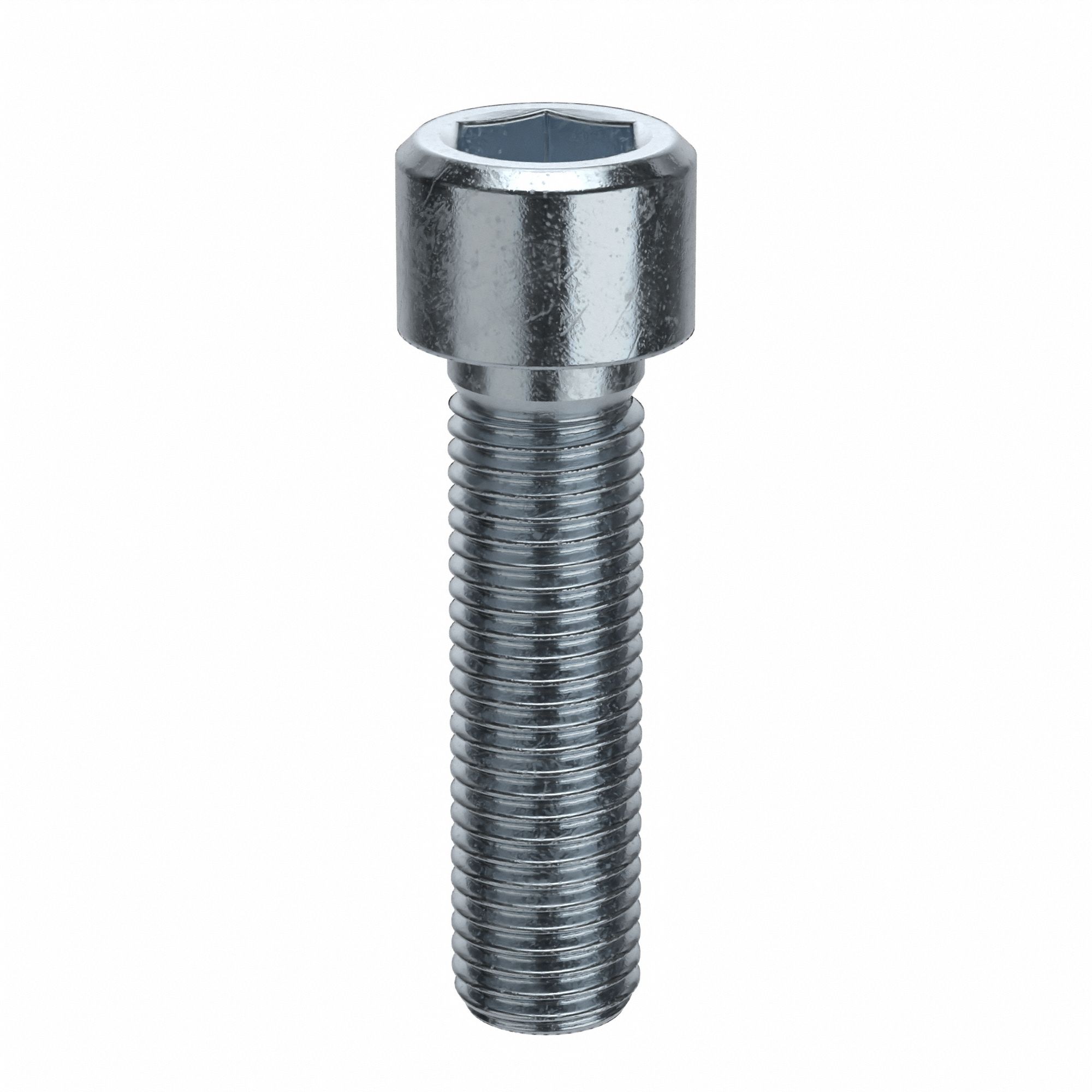 Socket Head Cap Screw: M16x2.00 Thread Size, 60 mm Lg, Std, Zinc Plated, Alloy Steel, 25 PK