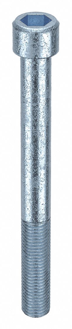 Socket Head Cap Screw: M16x2.00 Thread Size, 160 mm Lg, Std, Zinc Plated, Alloy Steel, 10 PK