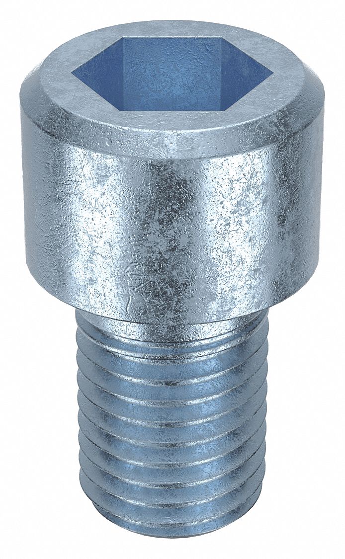 Socket Head Cap Screw: M20x2.50 Thread Size, 30 mm Lg, Std, Zinc Plated, Alloy Steel, 10 PK