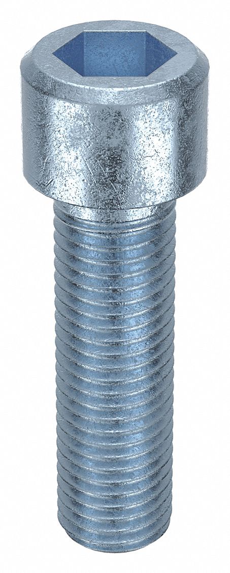 Socket Head Cap Screw: M20x2.50 Thread Size, 70 mm Lg, Std, Zinc Plated, Alloy Steel, 10 PK