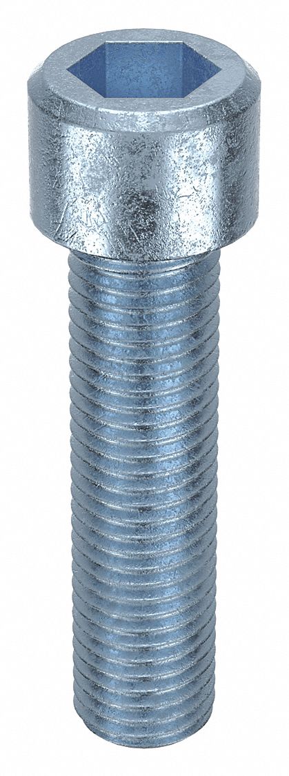 Socket Head Cap Screw: M20x2.50 Thread Size, 80 mm Lg, Std, Zinc Plated, Alloy Steel, 10 PK