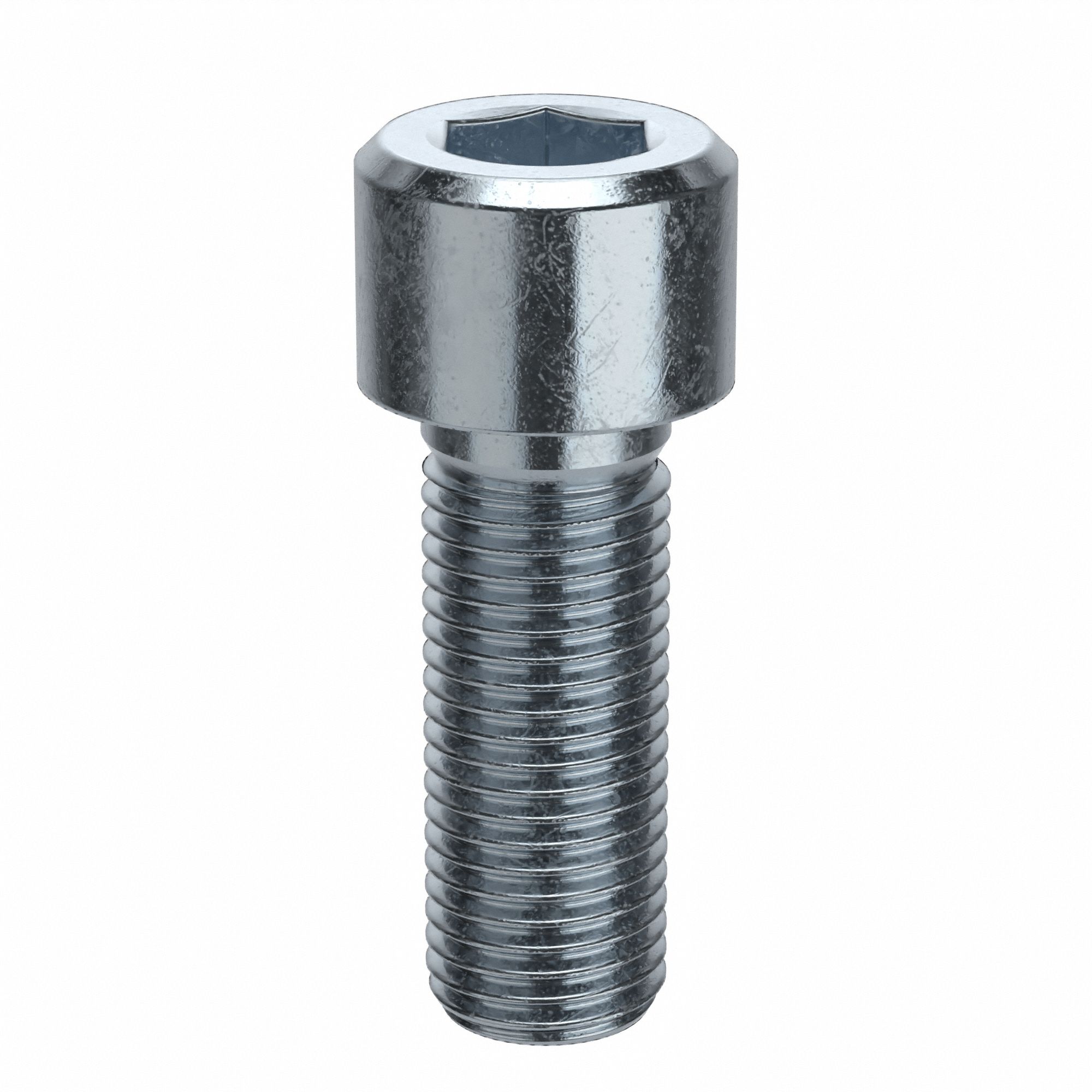 Socket Head Cap Screw: M22x2.50 Thread Size, 60 mm Lg, Std, Zinc Plated, Alloy Steel, 5 PK