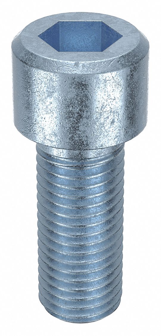 Socket Head Cap Screw: M24x3.00 Thread Size, 60 mm Lg, Std, Zinc Plated, Alloy Steel, 5 PK