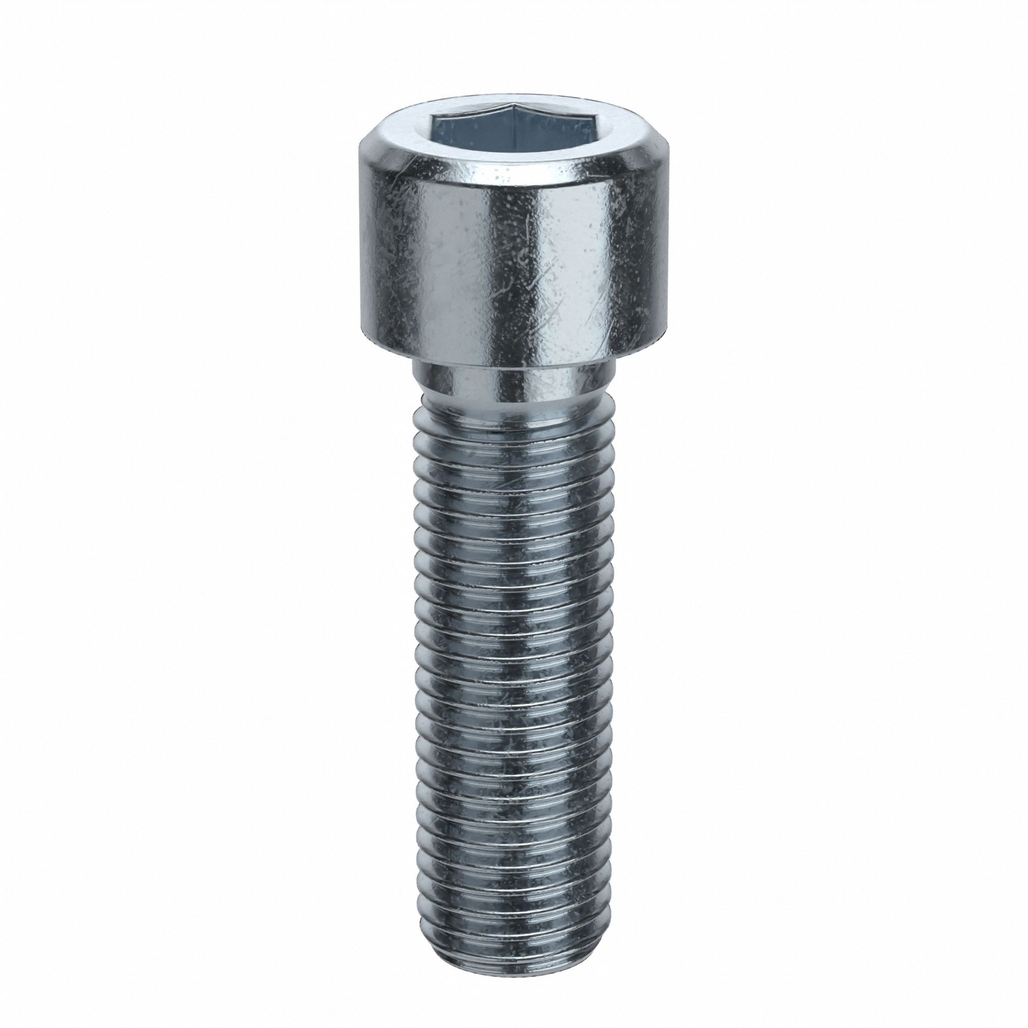 Socket Head Cap Screw: M24x3.00 Thread Size, 80 mm Lg, Std, Zinc Plated, Alloy Steel, 5 PK