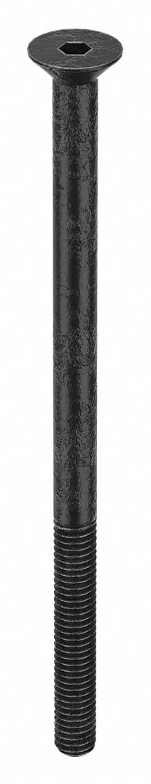 Socket Flat Head Screw: M4x0.70 Thread Size, 70 mm Lg, Flat, Black Oxide, Alloy Steel, 100 PK