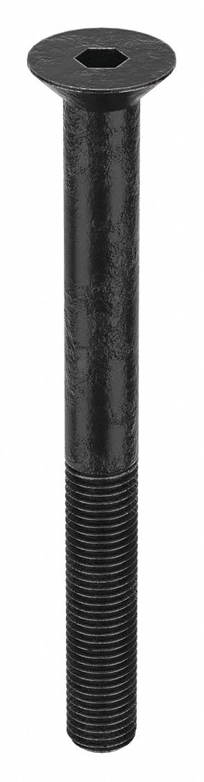 Socket Flat Head Screw: M20x2.50 Thread Size, 200 mm Lg, Flat, Black Oxide, Alloy Steel, 5 PK