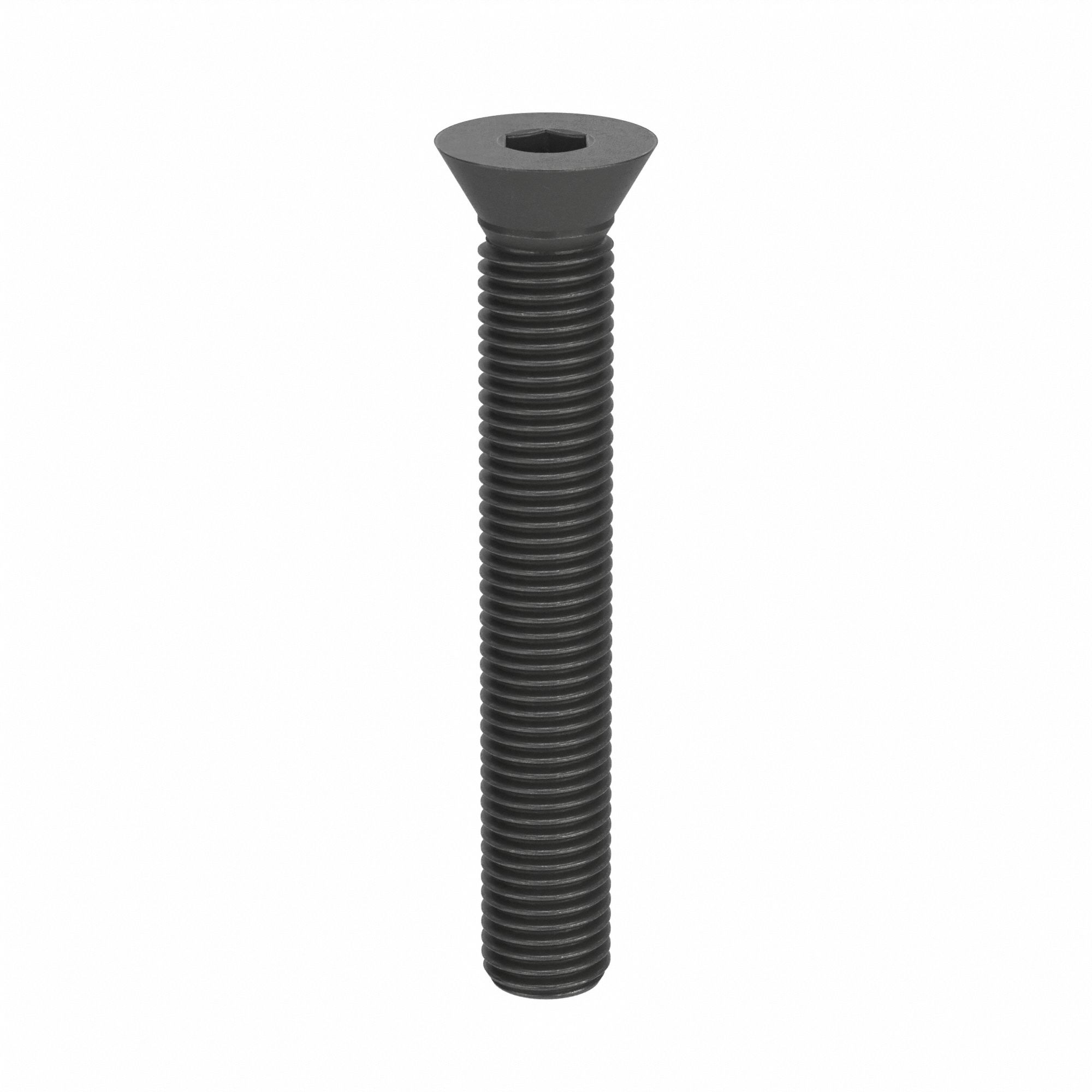 Socket Flat Head Screw: M24x3.00 Thread Size, 160 mm Lg, Flat, Black Oxide, Alloy Steel, 5 PK
