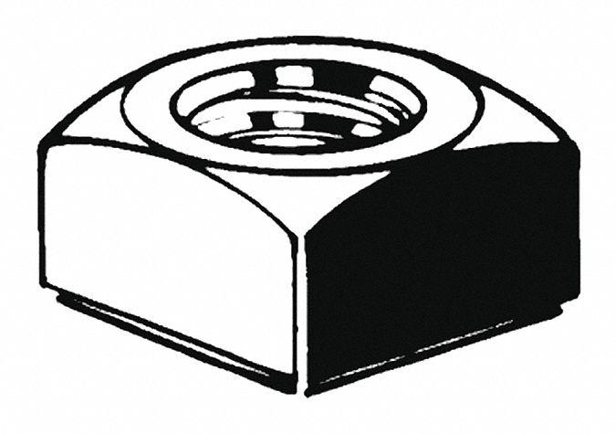 SqrNt Znc Stl M4-0.7 3 13/64mm 7mm 100PK