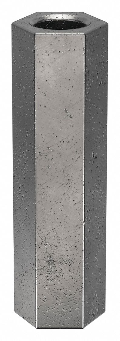 Standoff: M2.5-0.45 Thrd Sz, 15 mm Lg, Hex, Steel, Zinc Plated, 4 mm Hex Wd