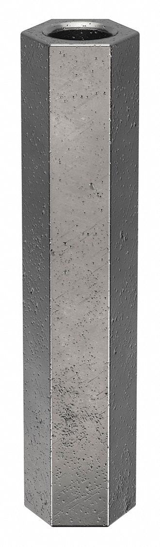 Standoff: M2.5-0.45 Thrd Sz, 20 mm Lg, Hex, Steel, Zinc Plated, 4 mm Hex Wd