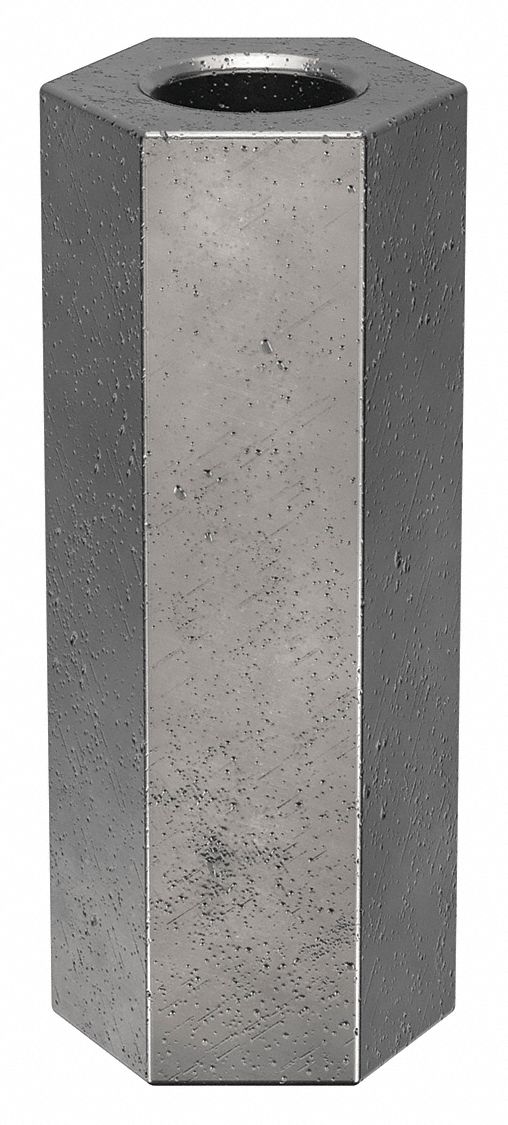Standoff: M3-0.5 Thrd Sz, 15 mm Lg, Hex, Steel, Zinc Plated, 5.5 mm Hex Wd