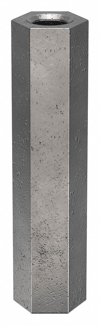 Standoff: M3-0.5 Thrd Sz, 25 mm Lg, Hex, Steel, Zinc Plated, 5.5 mm Hex Wd