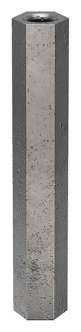 Standoff: M3-0.5 Thrd Sz, 35 mm Lg, Hex, Steel, Zinc Plated, 5.5 mm Hex Wd