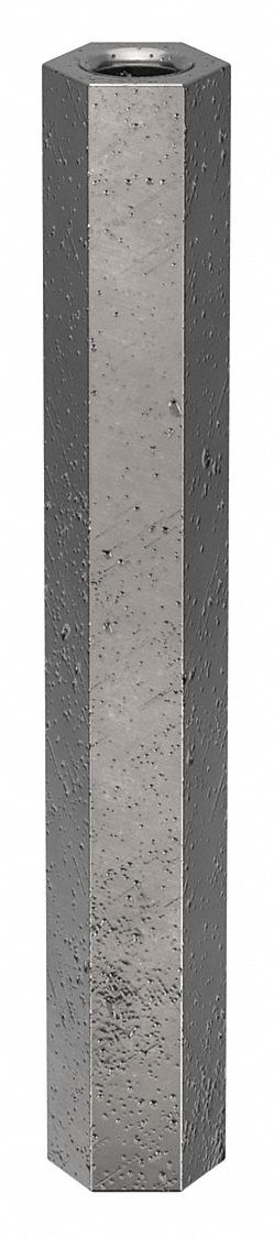 Standoff: M3-0.5 Thrd Sz, 40 mm Lg, Hex, Steel, Zinc Plated, 5.5 mm Hex Wd
