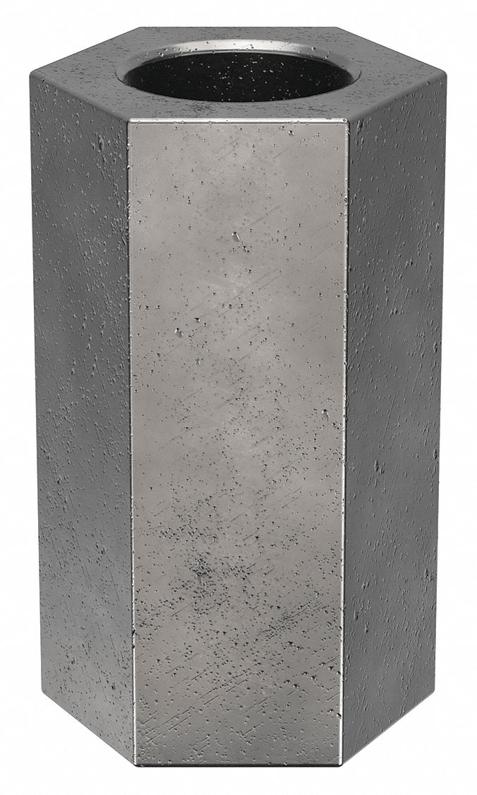 Standoff: M5-0.8 Thrd Sz, 15 mm Lg, Hex, Steel, Zinc Plated, 8 mm Hex Wd