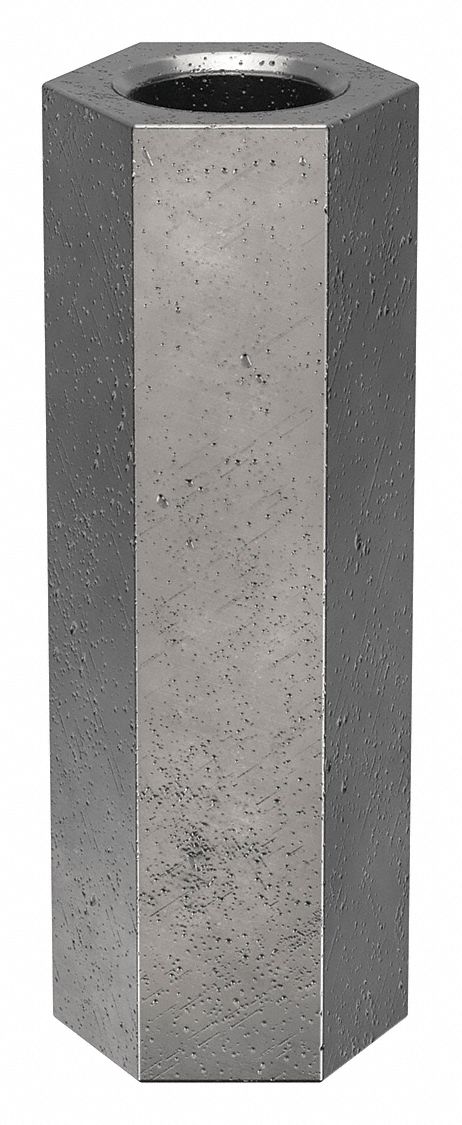 Standoff: M5-0.8 Thrd Sz, 25 mm Lg, Hex, Steel, Zinc Plated, 8 mm Hex Wd