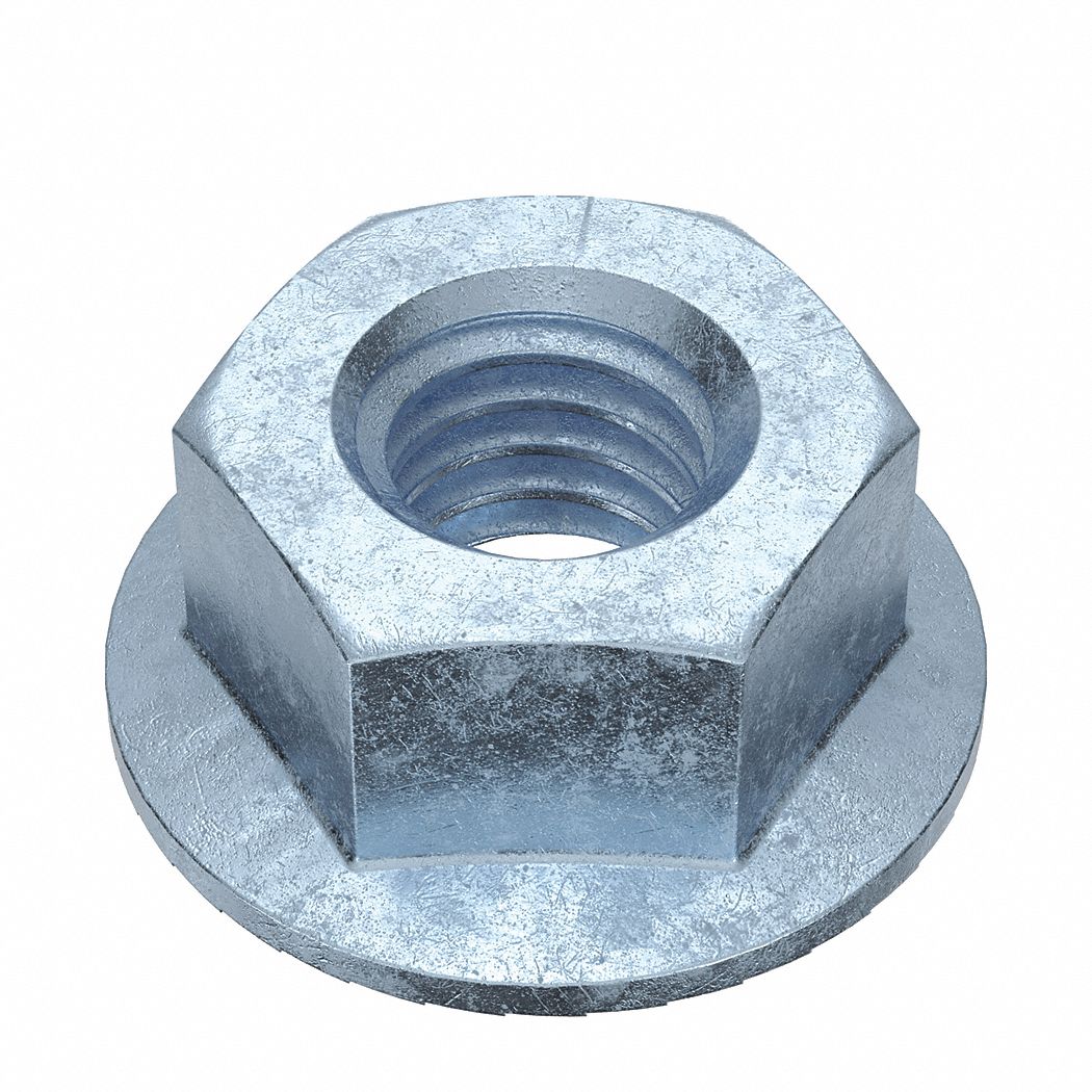 Lock Nut: M6x1.00 Thread, Steel, Class 8, Zinc-Plated, 10 mm Hex Wd, 6 mm Hex Ht, 100 PK