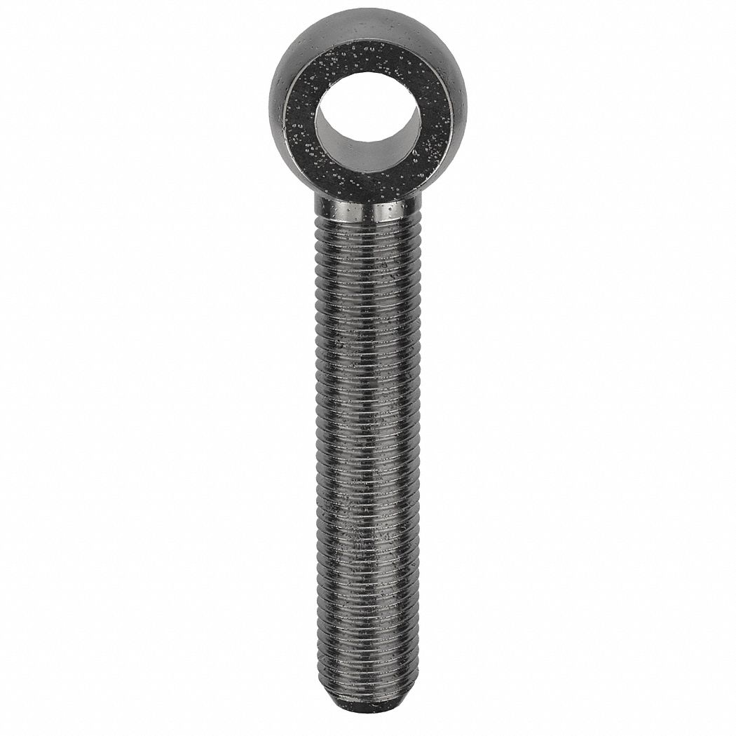 ROD END, CLASS 4.6 STEEL M24X3.00 THREAD, 24 MM SHANK DIAMETER, METRIC, 24 MM, BLACK OXIDE