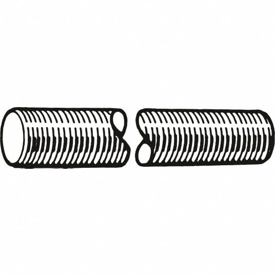 GRAINGER APPROVED M51070.050.1000 Threaded Rod,A2 SS,M5-0.8x1m 