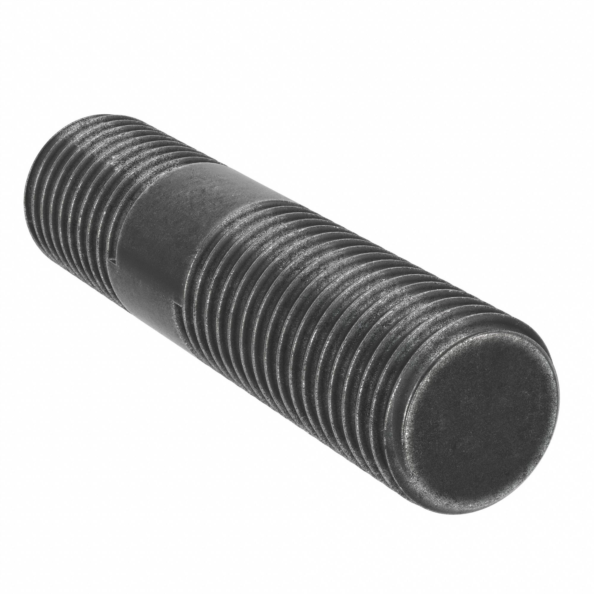 DOUBLE-END THREADED STUD, STEEL, CLASS 8, BLACK OXIDE, 75MM L, 20MM THREAD L A, 50 PK