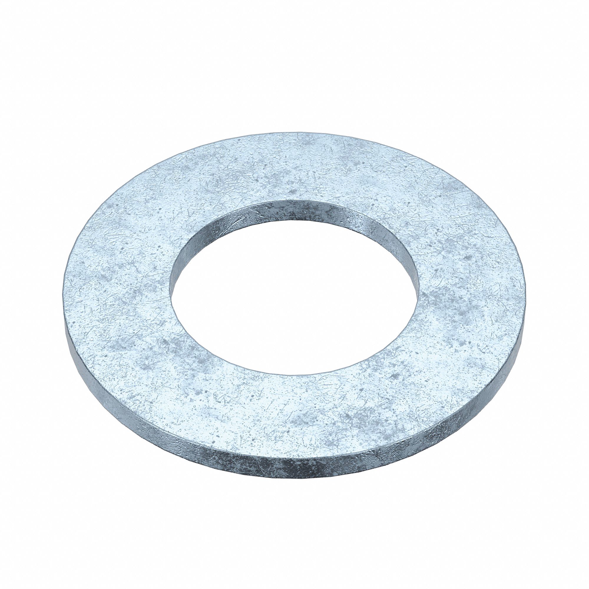 Small O.D. Flat Washer: Case Hardened, Zinc Plated, Steel, M4 Screw Sz, 4.48 mm In Dia, 100 PK