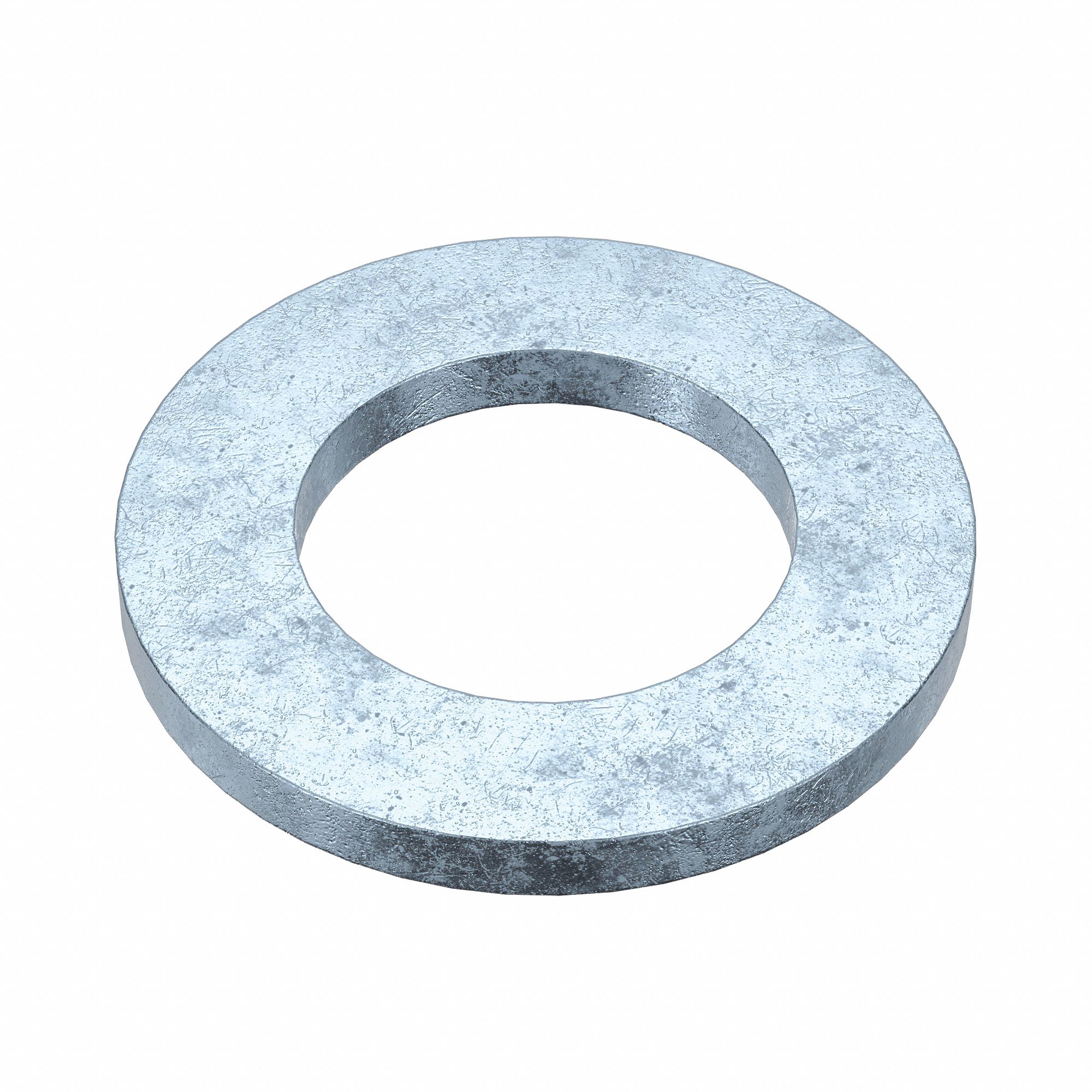 Small O.D. Flat Washer: Case Hardened, Zinc Plated, Steel, M10 Screw Sz, 10.77 mm In Dia, 100 PK
