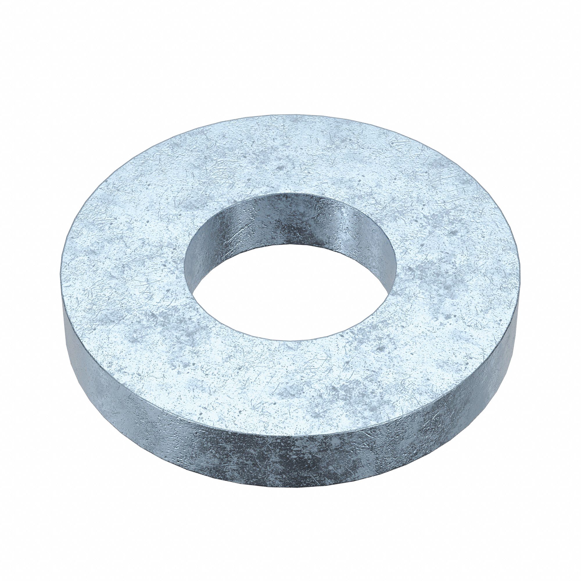 Extra Thick Oversized Washer: Case Hardened, Zinc Plated, Steel, M22 Screw Sz, 23 mm In Dia, 50 PK