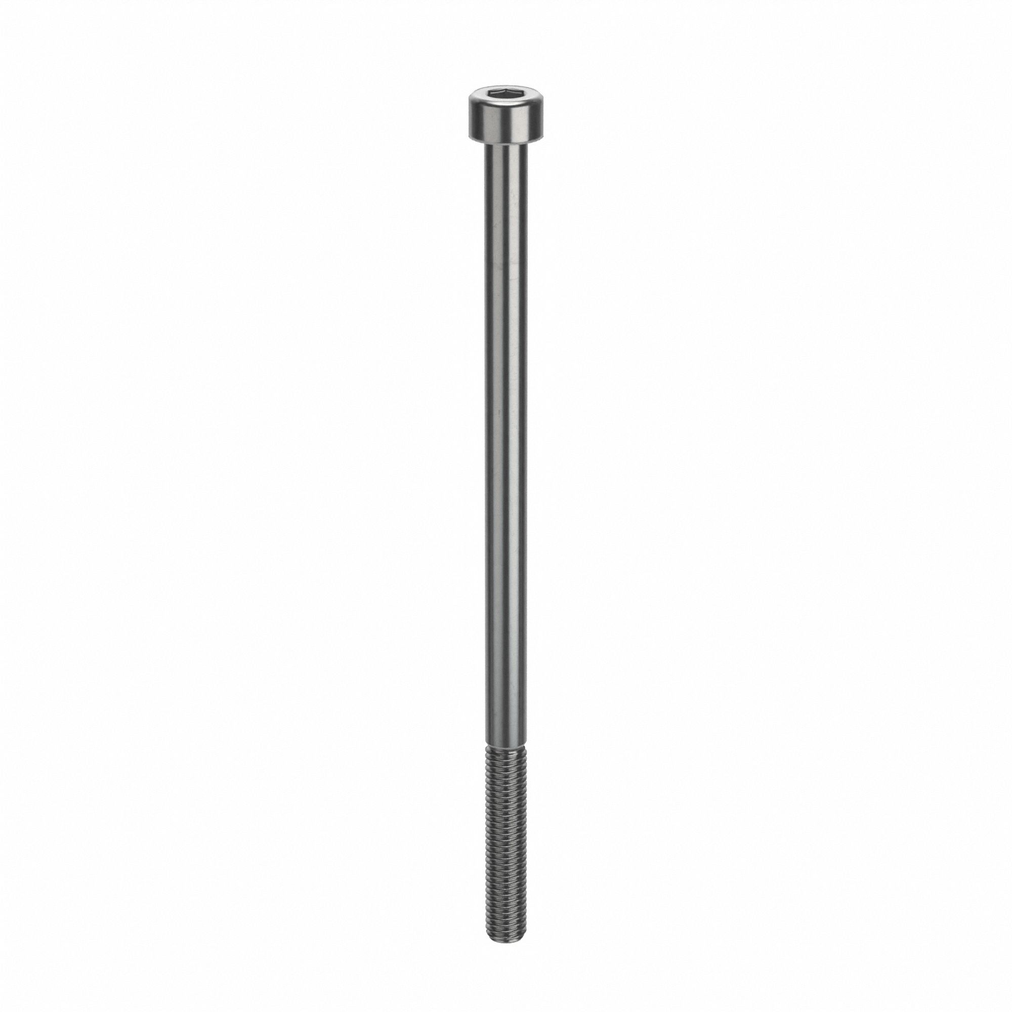 Socket Head Cap Screw: M5x0.80 Thread Size, 100 mm Lg, Std, Plain, Stainless Steel, 18-8, 25 PK