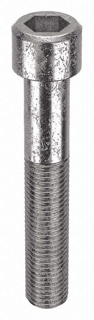 Socket Head Cap Screw: M20x2.50 Thread Size, 120 mm Lg, Std, Plain, Stainless Steel, 18-8, 5 PK